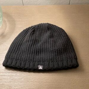 Eddie Bauer first ascent Charcoal Knit Hat Ribbed Texture/fleece lined